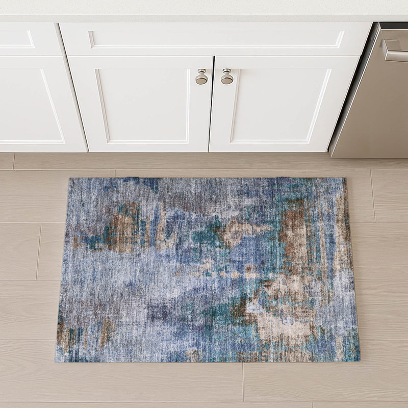 Machine Washable Indoor/Outdoor Chantille ACN2300 Abstract Rug, Rectangle 1'8" x 2'6"