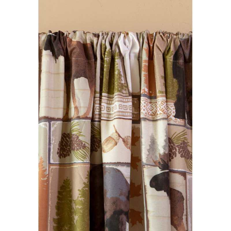 Ensemble de 2 panneaux de rideaux obscurcissants Carstens, Inc., 54 "x 84", Vintage Lodge