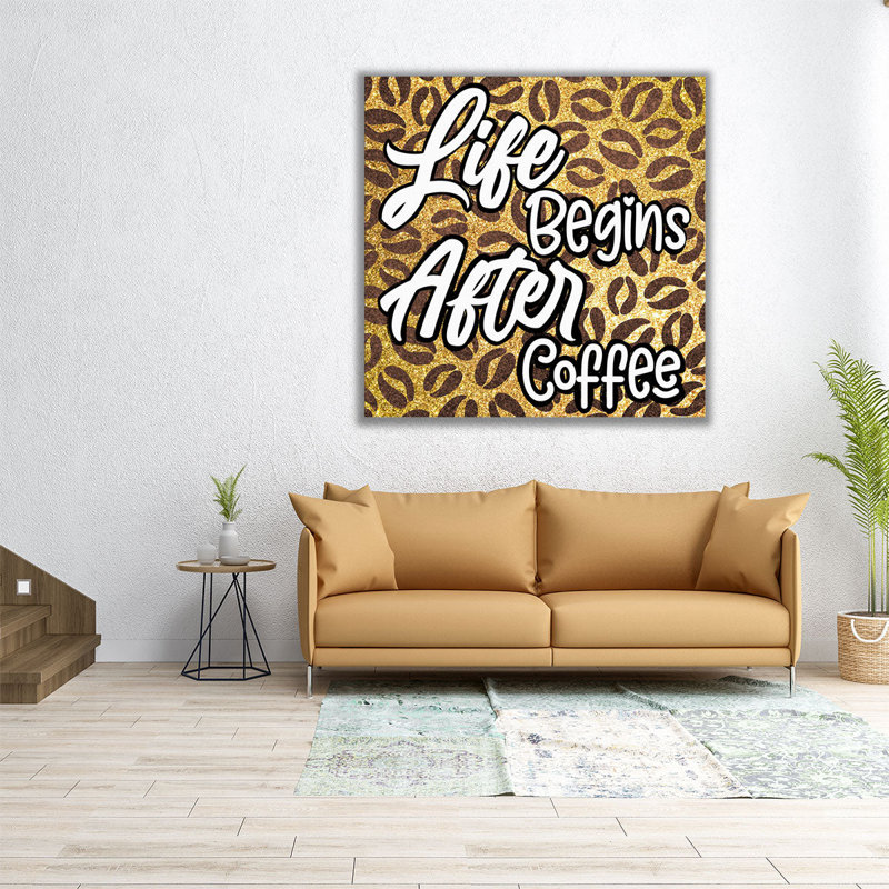 «Life After Coffee 2», reproduction d'art sur toile, H 20 po x l 20 po