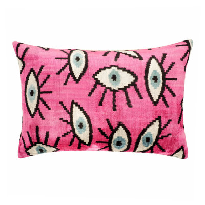  Housse de coussin en soie Ikat