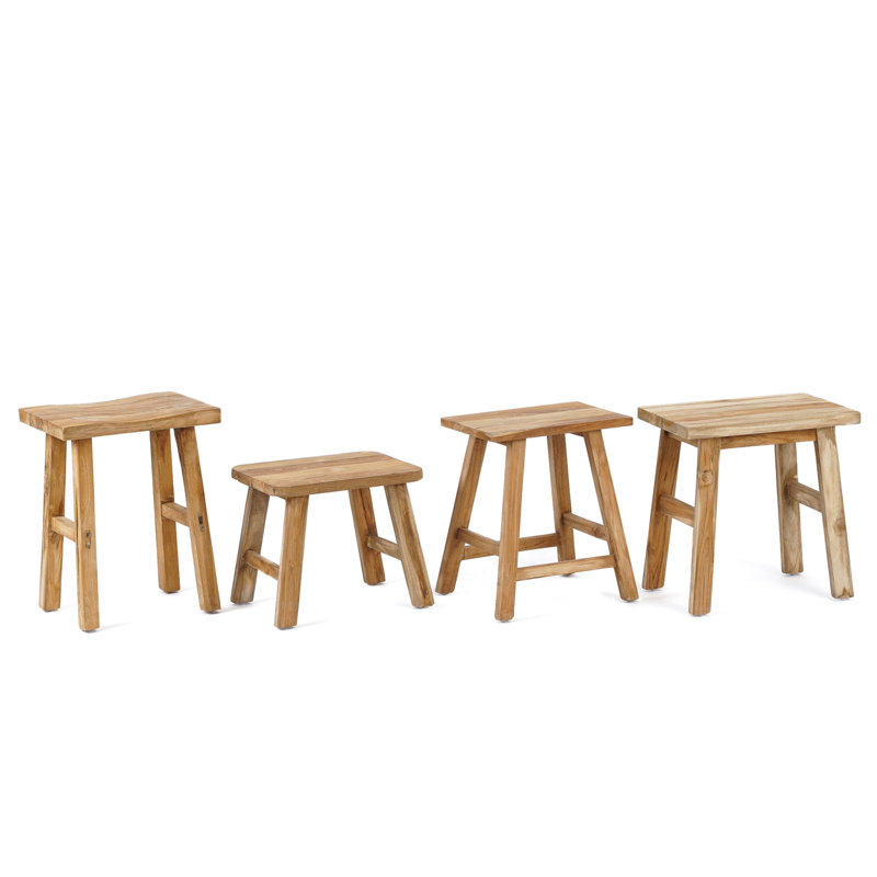 Clydene Solid Wood Accent Stool