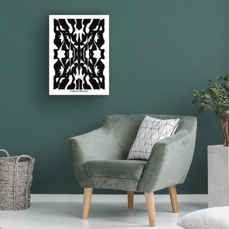 Art sur toile noir, bolologien, petit doyen, H 24 po x l 32 po