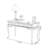 Brown Rectangular Solid Wood with drawers desk-1203024315