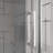 Pivot Shower Doors, Frameless Bi-Fold Swing Shower Door,1/4" (6Mm) Clear Tempered Glass, Chrome Finish Hardware, Reversible Installation