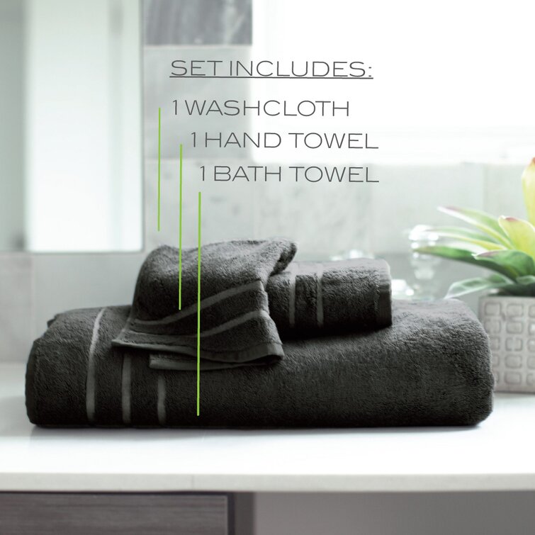 Cariloha Bamboo Hand Towel Set - Stone