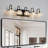 Retro 5-Light Bathroom Vanity Light with Crystal Glass-145938873