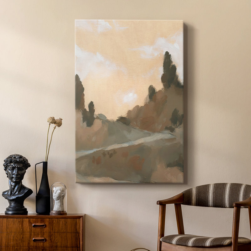 Hillside Walking Path V - Galerie Cavas sur mesure, H 18 po x l 12 po