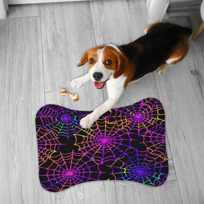 Neon Frights - 1 Piece Bone Shape Feeding Mat