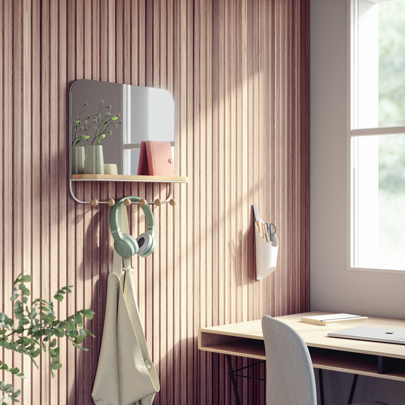 Umbra Estique Mirror with Hooks