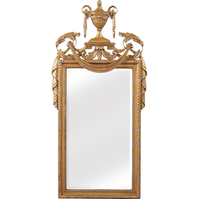 Flat Beveled Wall Mirror, 59" x 37"