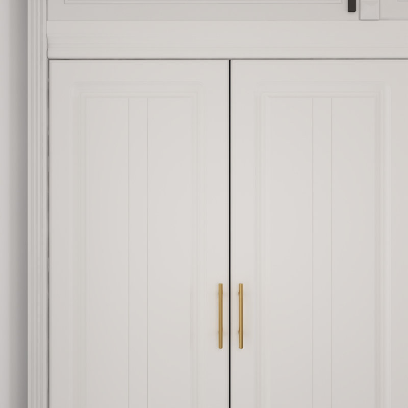 Large Combination Freestanding Armoire With 8 Drawers