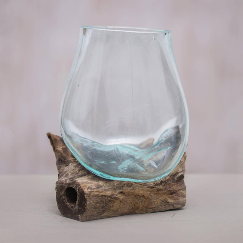 Vase de table en verre Oxendine