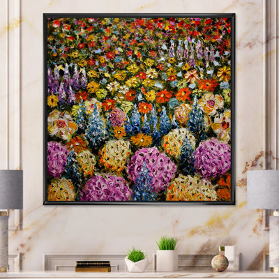Fleurs vibrantes colorées et vibrantes - Peinture