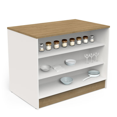 COTTAGE Wood Kitchen Island