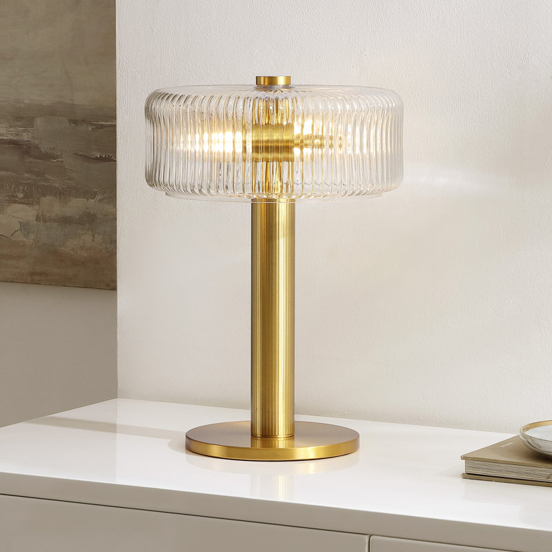 Lampe de table en verre / métal 17 pouces Richmon