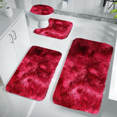Ensemble de tapis de salle de bain 4 pièces