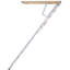 Attic Ladder Foldable, 350-pound Capacity, Multi-Purpose Aluminium Extension, Lightweight and Portable, Fits 9.5'-12' Ceiling Heights, Convenient Access to Your Attic Standard