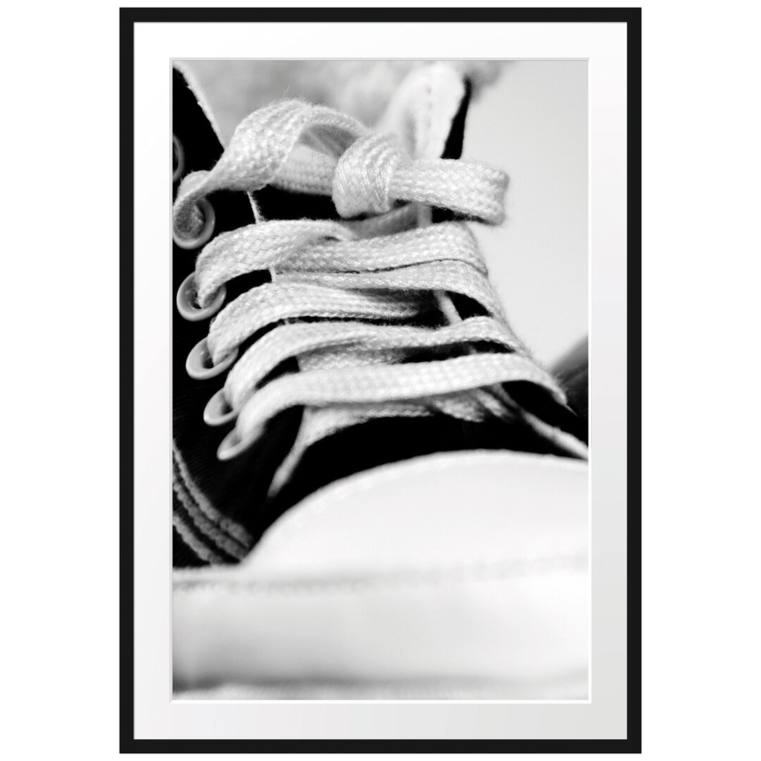 Gerahmtes Poster Trendige Schuhe