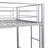 Metal Bunk Bed Silver