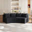 Canapé modulaire courbé avec quatre coussins Boneless-645028317