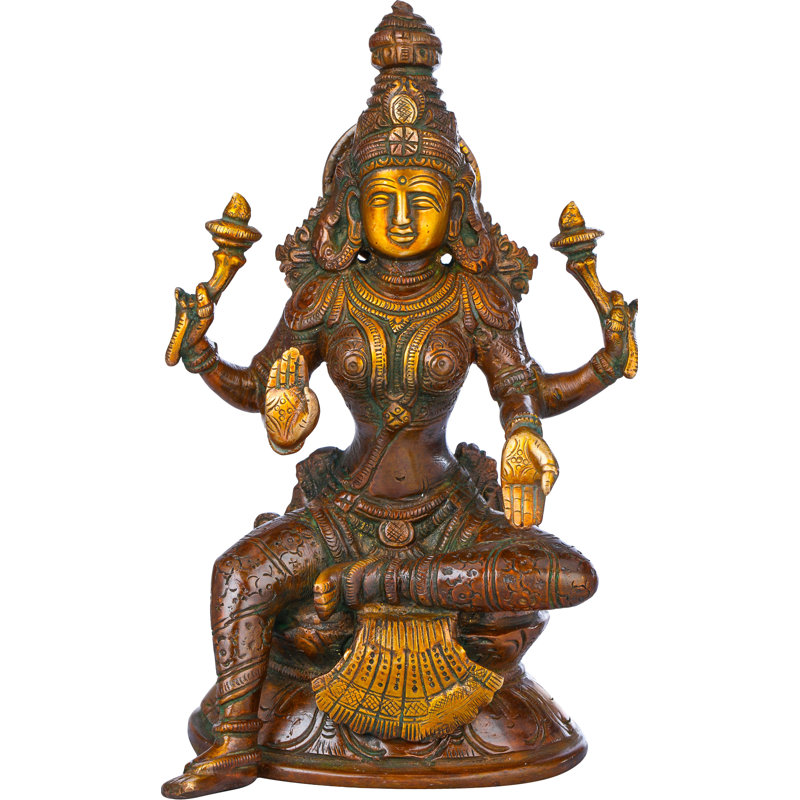 Quatre Lakshmi à quatre bras assis à Lalitasana