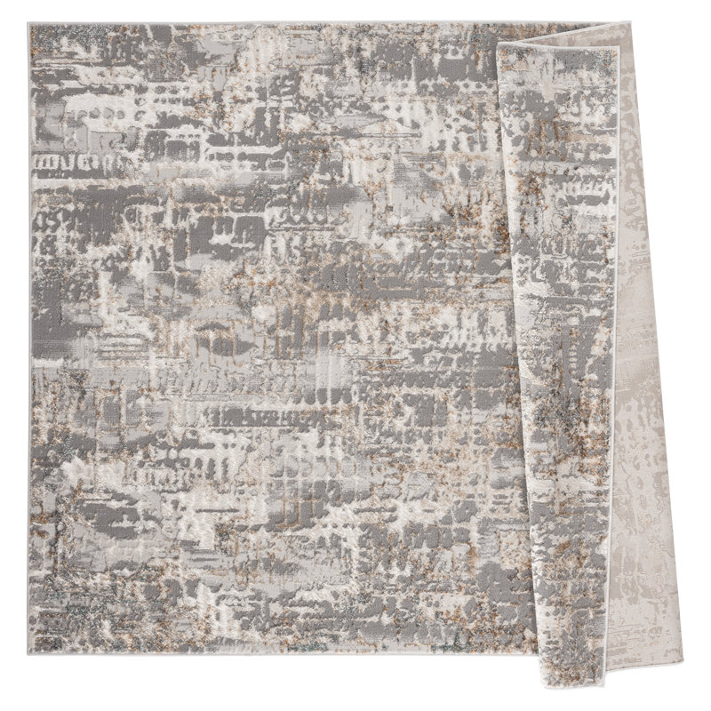 Abstract Indoor Rug, Rectangle 1'11" x 3'