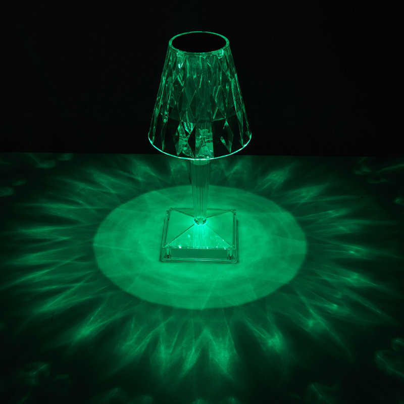 Acrylic Diamond pattern LED Table Lamp with Remote Control