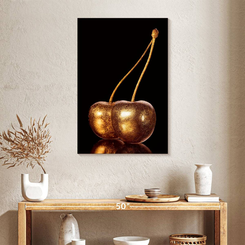 Golden Cherries, 36" H x 24" W