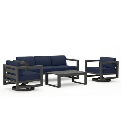 Avion 4 Piece Sofa Set With Swivel