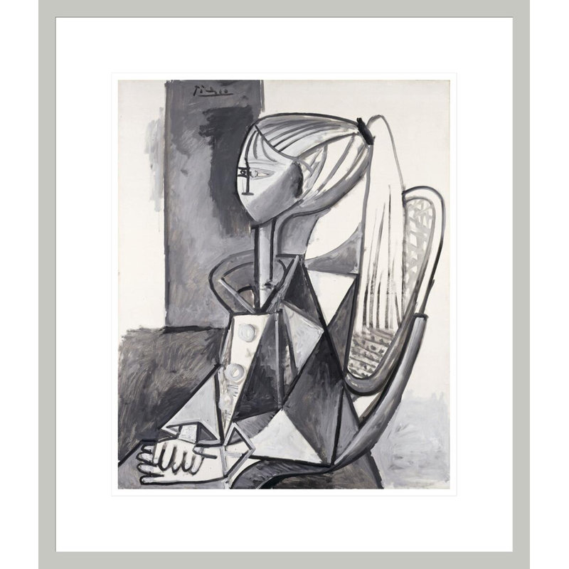 «Portrait of Sylvette» par Pablo Picasso, impression giclée sur cadre, 20.55" H x 17.75" W