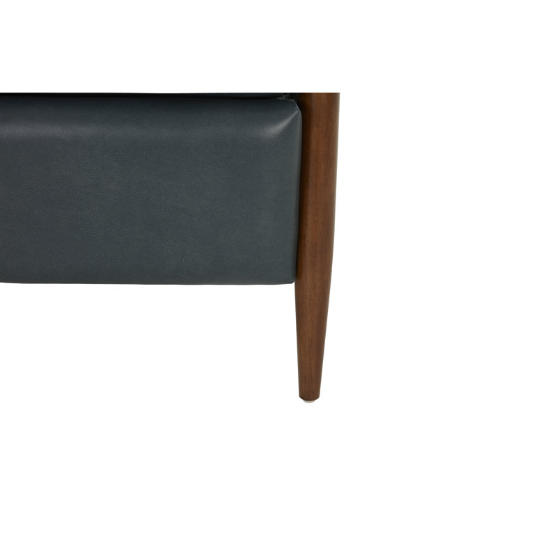Alois Manual Recliner, Roma Bluegray Genuine Leather