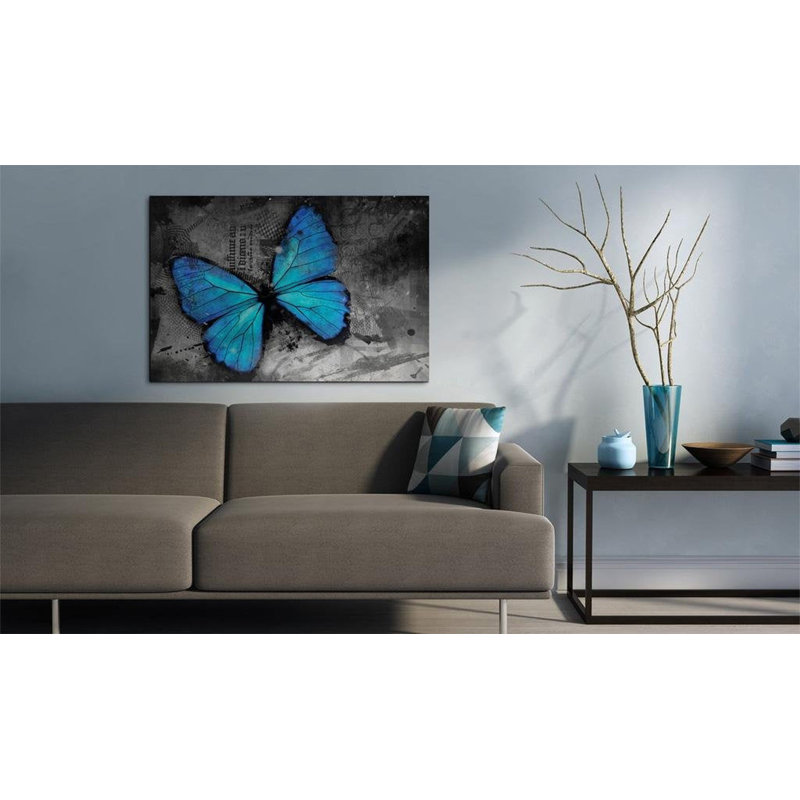 Ticu, étude du papillon sur toile, H 16 po x l 24 po x P 0,7 po