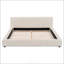 Lit tapissier beige élégant-44248984