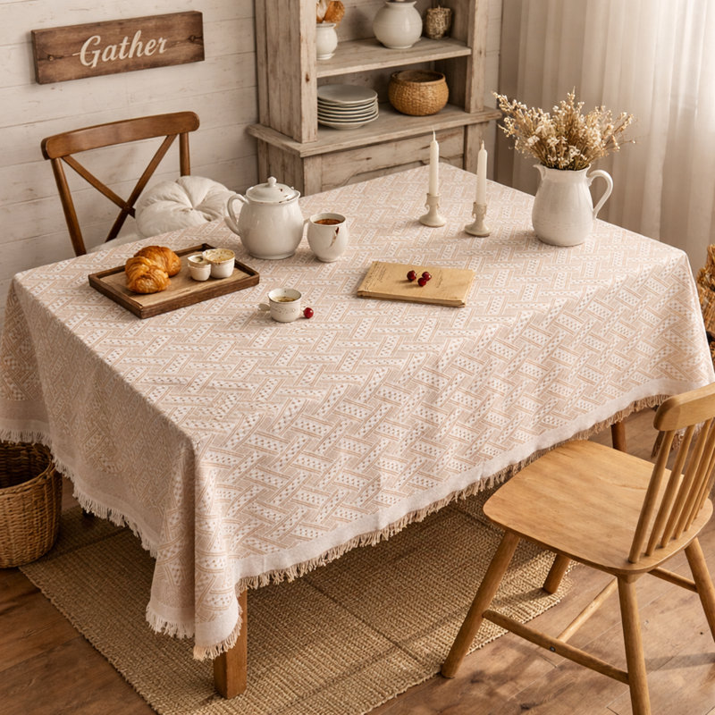 Nappe Farmhouse, L 120 po x l 72 po , Kaki