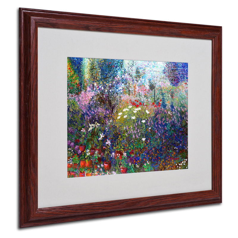 «Garden», reproduction sur toile encadrée, H 16 po x l 20 po x P 0,5 po, Brun