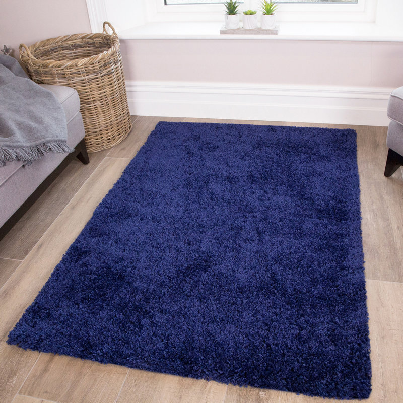 Amarachukwu Solid Colour Shag Area Rug, Rectangle 160 x 220cm