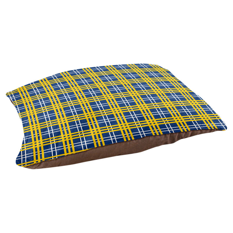 Oreiller d’intérieur de luxe Tennessee football, Grand (l 40 po x p 30 po x p 5 po), Bleu royal / blanc / or