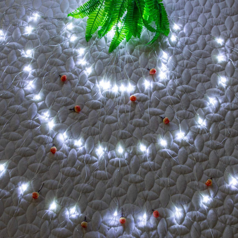 Filet extérieur de Noël, Blanc, 360