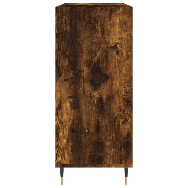 Record Cabinet 84.5 x 38 x 89 cm Engineered Wood, Smoked Oka