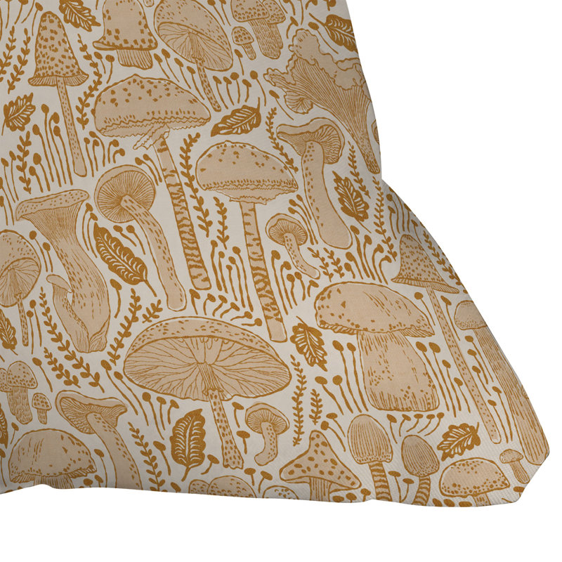  Coussin décoratif floral intérieur / extérieur en polyester, 16 po x 16 po