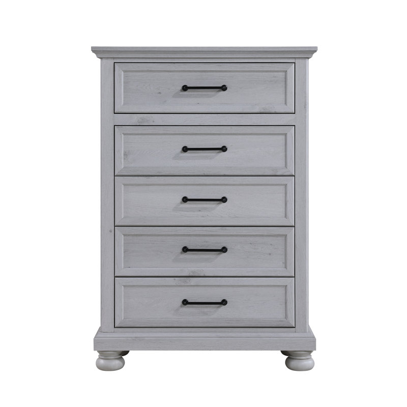 Warm Gray 5-Drawer Chest