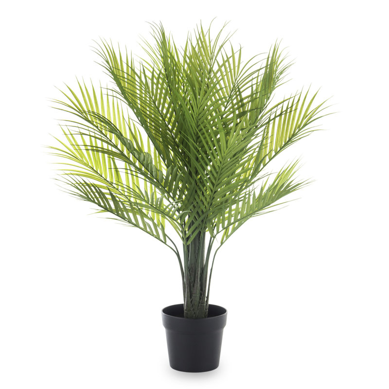 80cm Faux Palm Tree in Earthenware Pot
