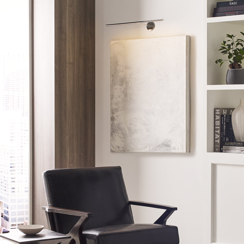 Plural Dimmable LED Wall Mounted Picture Light, Polished Nickel