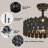 Katia 17.7" Modern Black Ceiling Fan With Light, Reverse 6 Speeds Dimmable and Remote Included