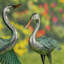 Ensemble de 2 figurines de jardin Bedonia