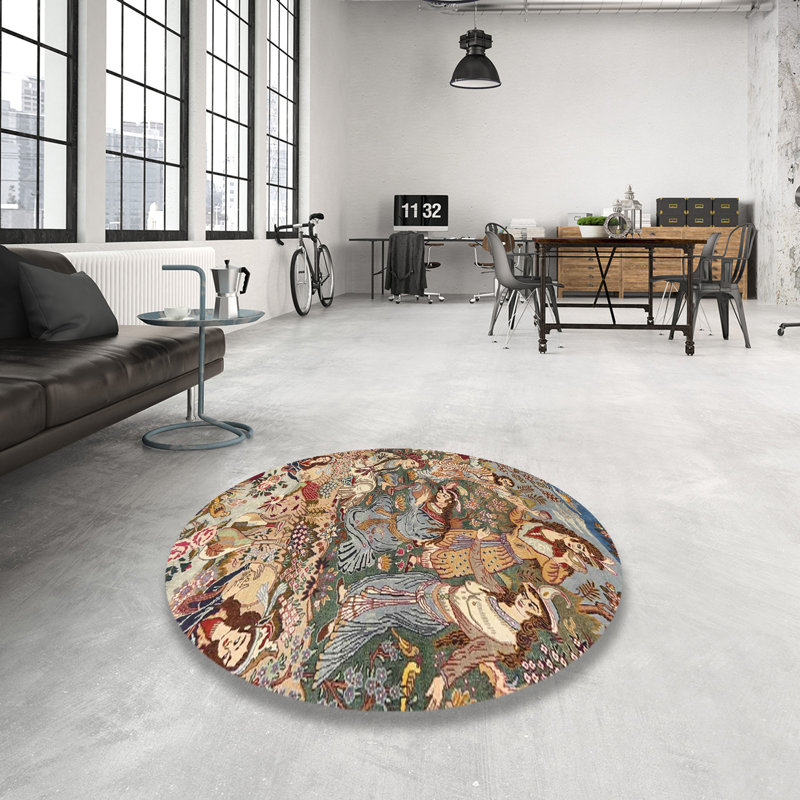 Drumgurland Oriental Indoor Rug, Round 4'