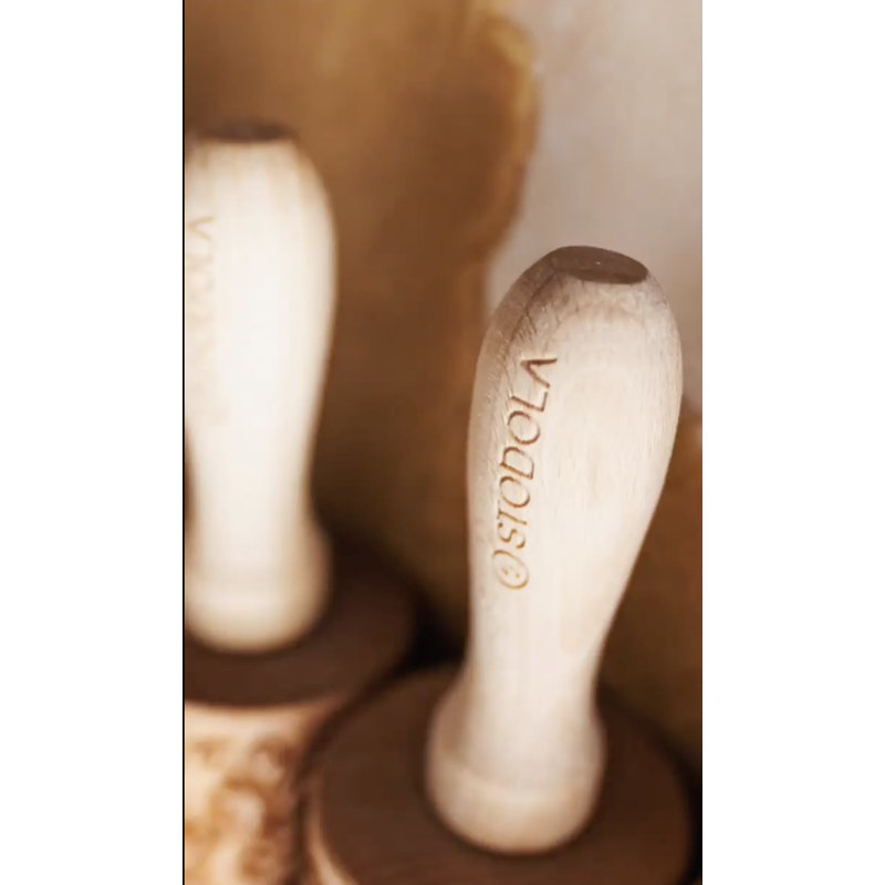 Stodola Engraved Large Wood Rollin Pin with Cute Hearts Pattern