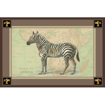 " Zebra With Border I "