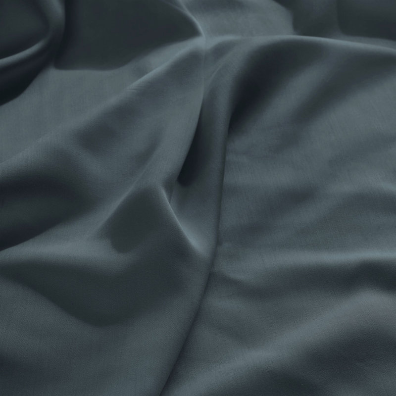 Superior 300 Thread Count 100% Rayon From Bamboo Solid Deep Pocket Bed Sheet Set, Charcoal, Twin XL 3pc Set