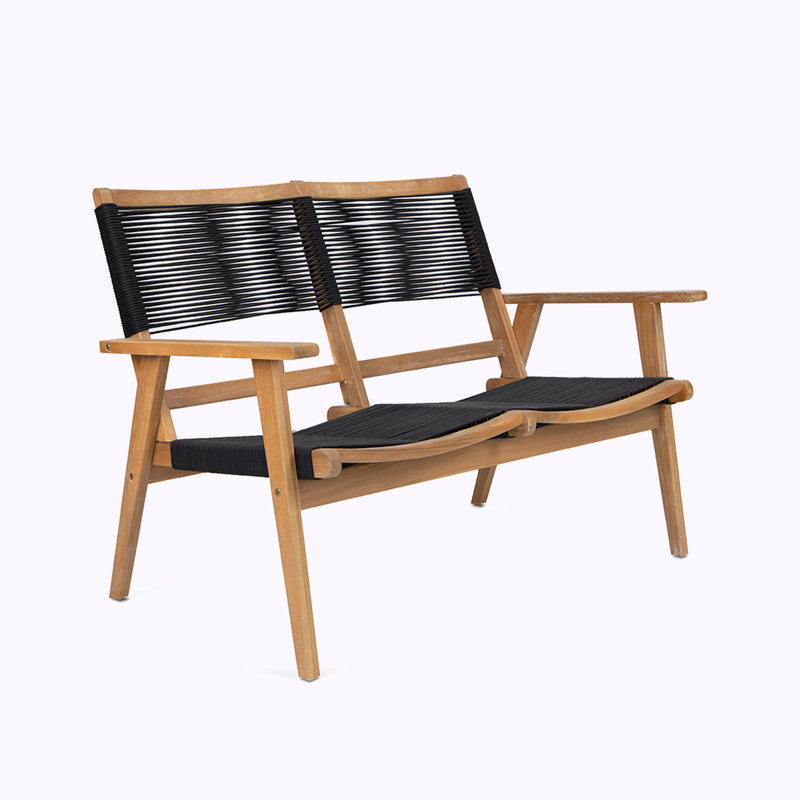 Gabriellia 47.24'' Wide Acacia Loveseat